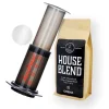 AeroPress kahvinkeitin + metallinen kestosuodatin + Crema House Blend 250 g