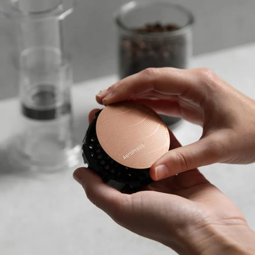 AeroPress teräksinen kahvisuodatin, kulta