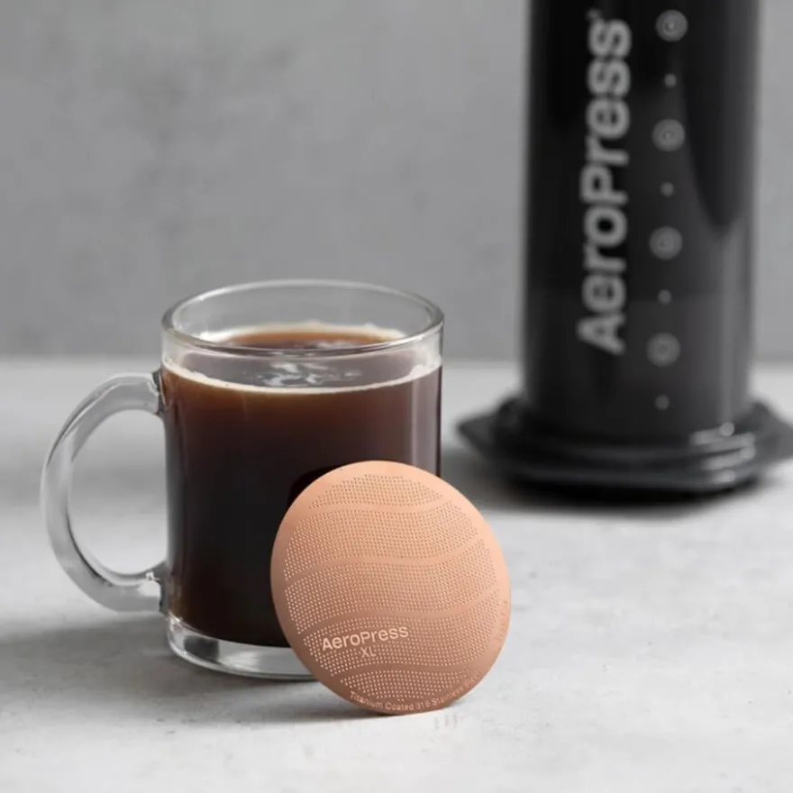 AeroPress XL teräksinen kahvisuodatin, kulta