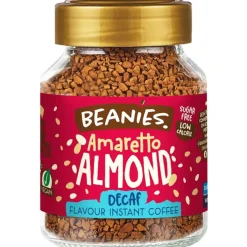Beanies Decaf Amaretto Almond kofeiiniton maustettu pikakahvi 50 g