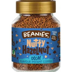 Beanies Decaf Nutty Hazelnut kofeiiniton maustettu pikakahvi 50 g