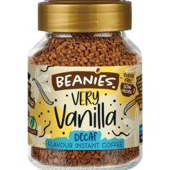 Beanies Decaf Very Vanilla kofeiiniton maustettu pikakahvi 50 g