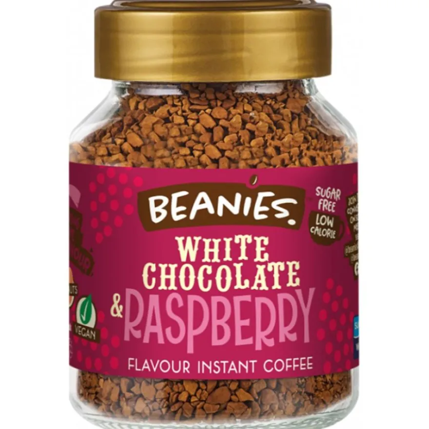 Beanies White Chocolate Raspberry maustettu pikakahvi 50 g