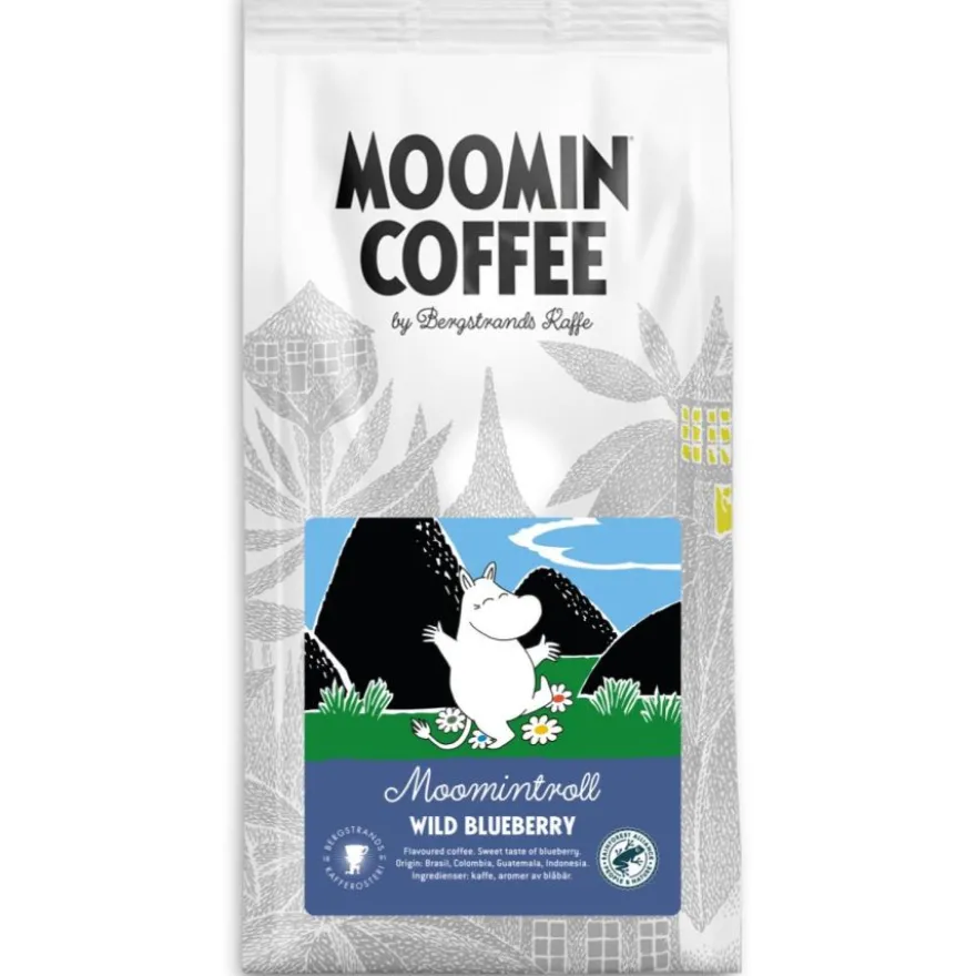 Bergstrands Moomintroll Wild Blueberry maustettu kahvi 250 g jauhettu