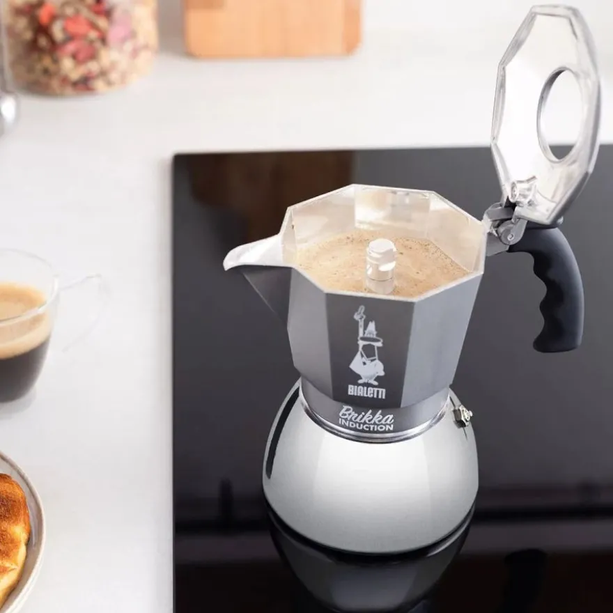 Bialetti Brikka Induction mutteripannu, 4 kuppia