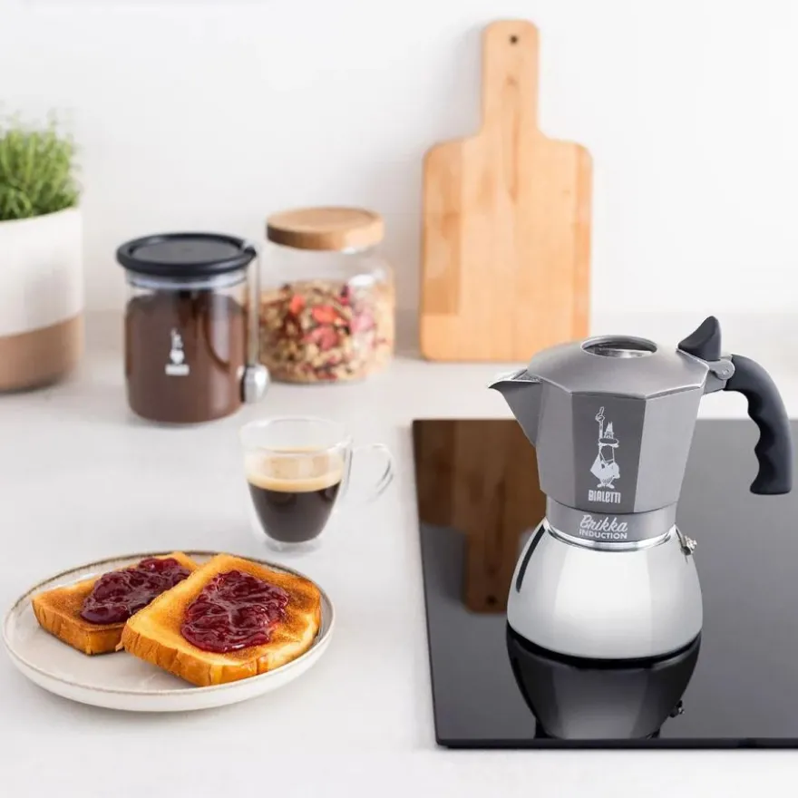 Bialetti Brikka Induction mutteripannu, 4 kuppia