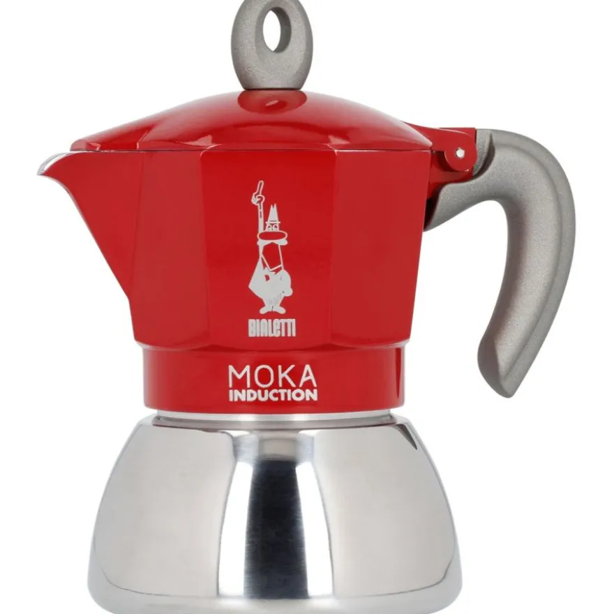 Bialetti Moka Induction Red mutteripannu