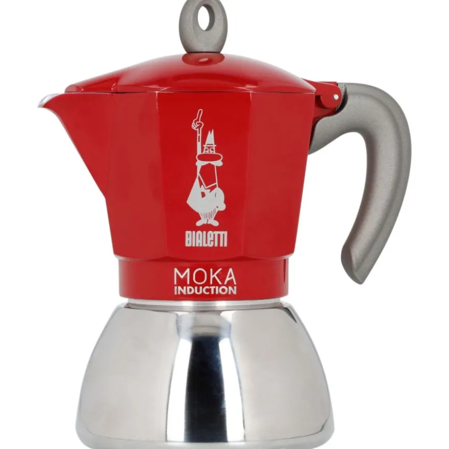 Bialetti Moka Induction Red mutteripannu