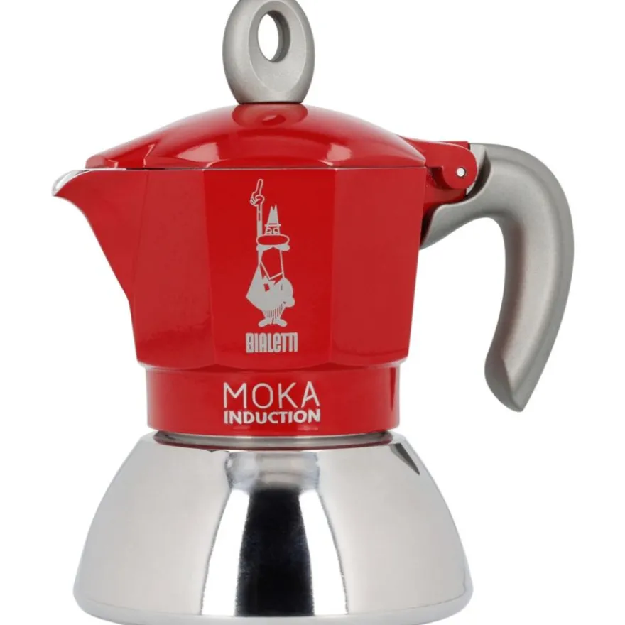 Bialetti Moka Induction Red mutteripannu