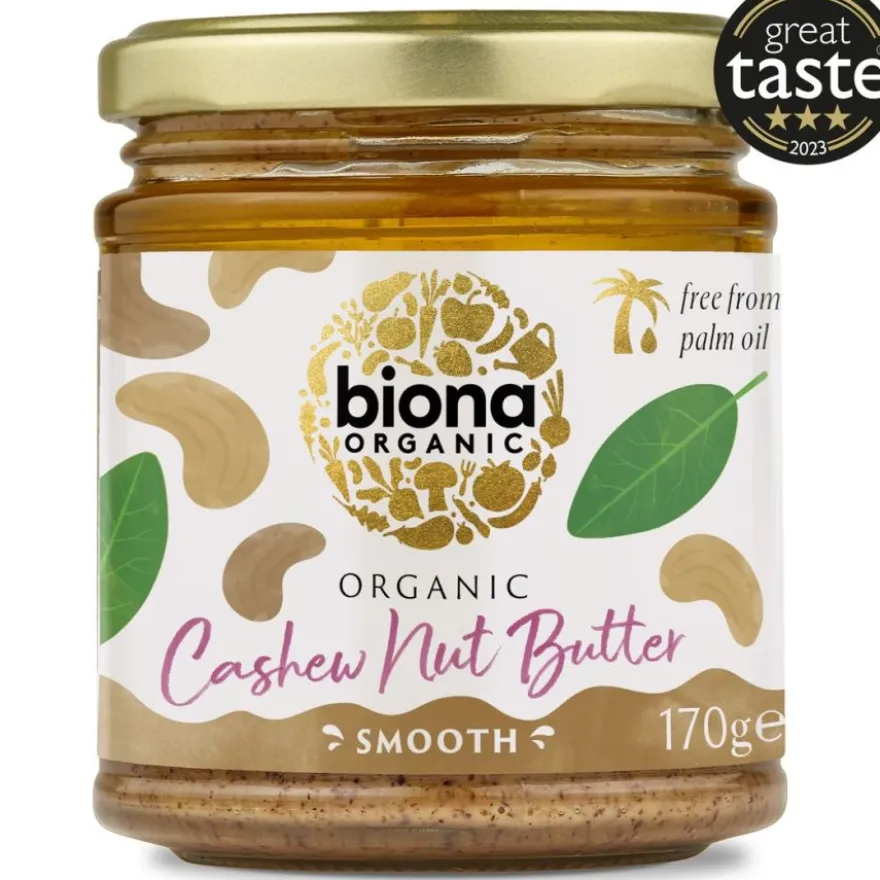 Biona Cashew Nut Butter Smooth cashew-tahna 170 g