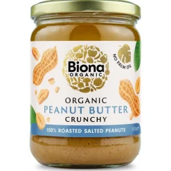 Biona Peanut Butter Crunchy suolattu maapähkinävoi