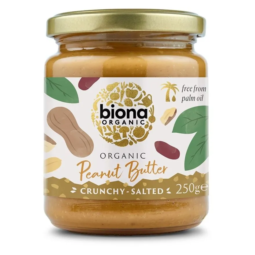 Biona Peanut Butter Crunchy suolattu maapähkinävoi