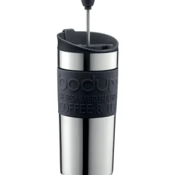 Bodum Travel Press matkamuki pressotoiminnolla 350 ml, musta