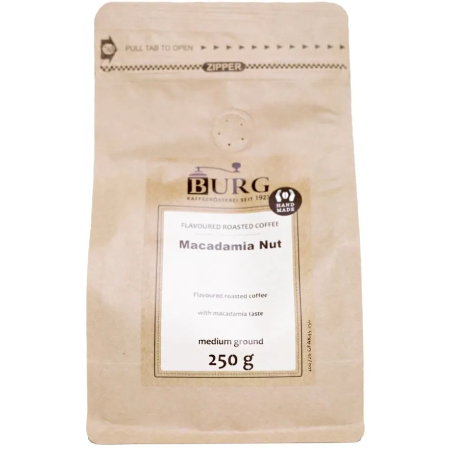 Burg makukahvi, macadamiapähkinä 250 g jauhettu