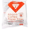 CAFEC Abaca Cone Shaped Coffee Paper Filter suodatinpaperi 4 kuppia, valkoinen 100 kpl