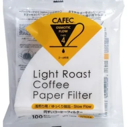 CAFEC Light Roast T-92 Coffee Paper Filter 4 Cup, 100 kpl