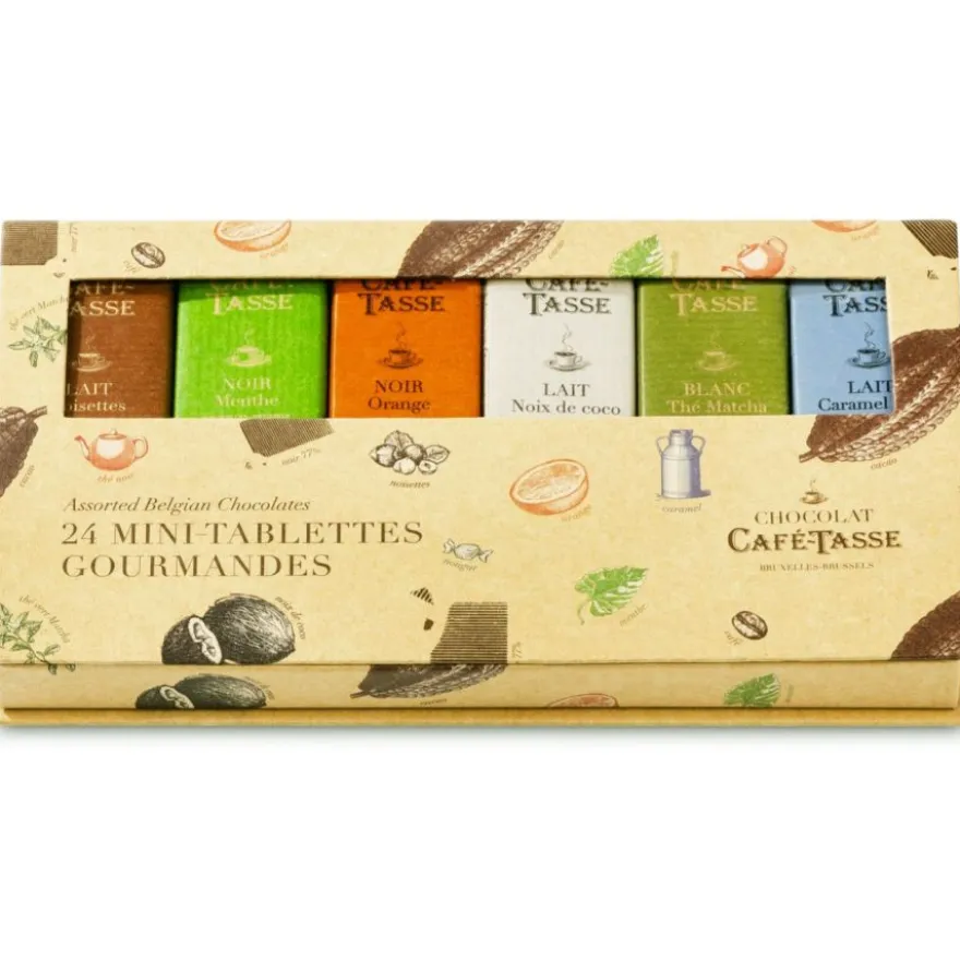 Café-Tasse Discovery Box 24 mini-suklaalevyä 216 g