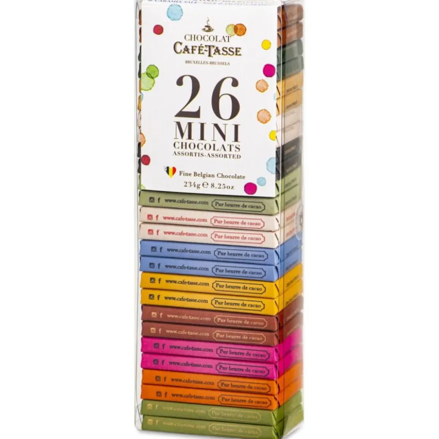 Café-Tasse lajitelma 26 mini-suklaalevyä 234 g