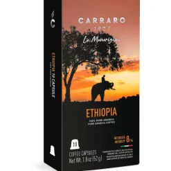 Carraro 1927 Ethiopia Premium Nespresso-yhteensopiva kapseli 10 kpl
