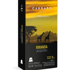 Carraro 1927 Rwanda Premium Nespresso-yhteensopiva kapseli 10 kpl