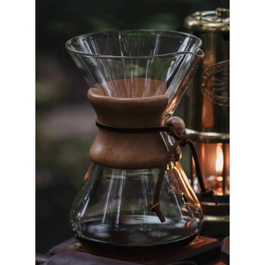 Chemex kahvinkeitin, suupuhallettu