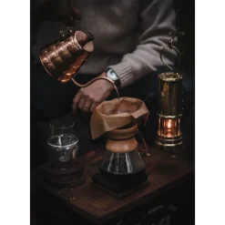Chemex kahvinkeitin, suupuhallettu