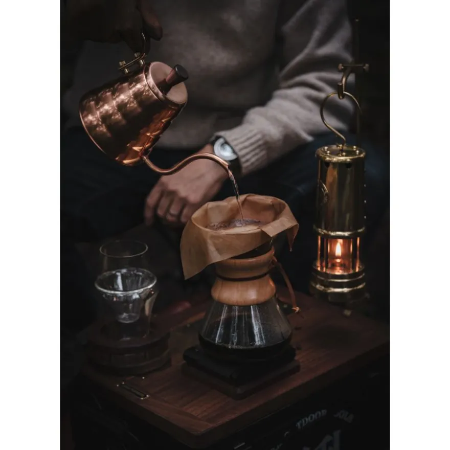 Chemex kahvinkeitin, suupuhallettu