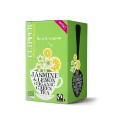 Clipper Jasmine & Lemon Organic Green Tea 20 teepussia