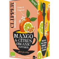 Clipper Mango & Citrus Organic Infusion 20 teepussia