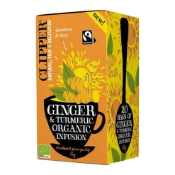 Clipper Organic Ginger & Turmeric Infusion, 20 teepussia