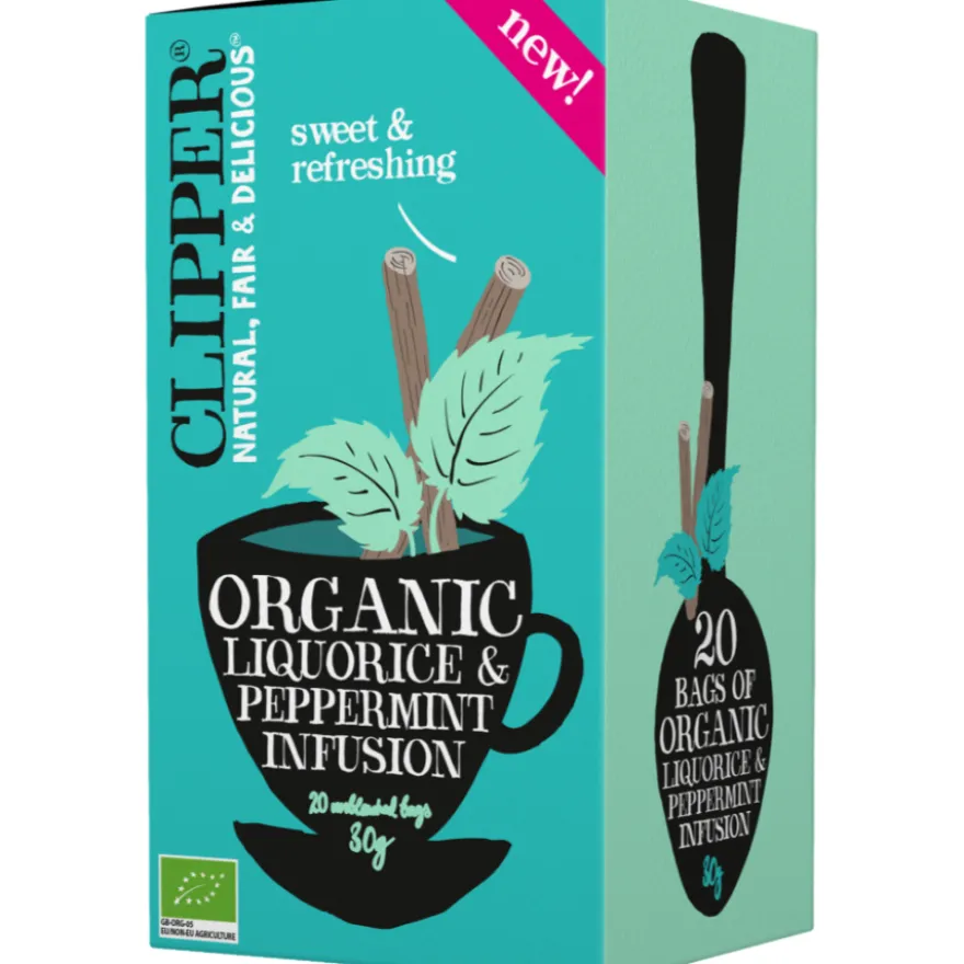 Clipper Organic Liquorice & Peppermint Infusion 20 teepussia