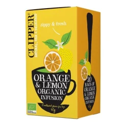 Clipper Organic Orange Lemon Infusion, 20 teepussia