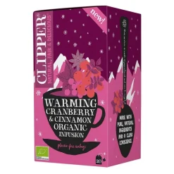Clipper Organic Warming Cranberry & Cinnamon Infusion 20 teepussia
