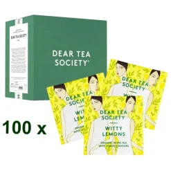 Dear Tea Society Witty Lemons valkoinen luomu-tee, 100 teepussia