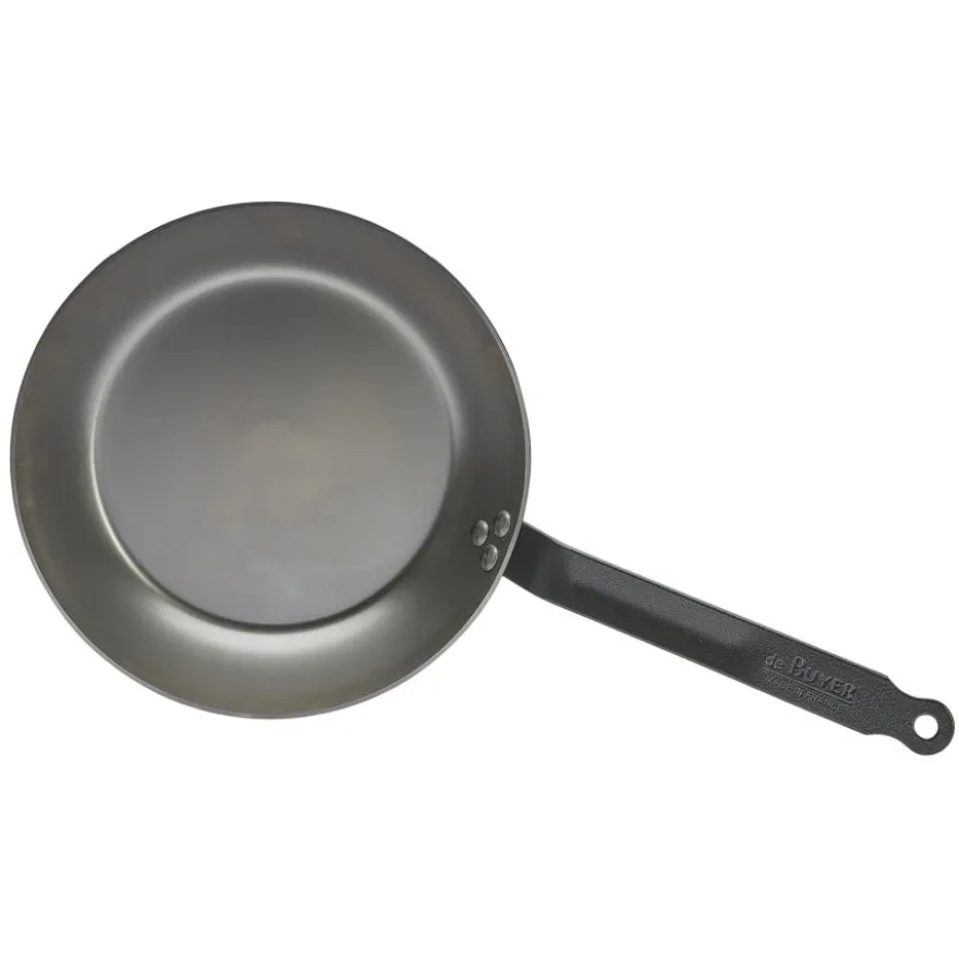 De Buyer Carbone Plus hiiliteräspannu 26 cm, litteä kahva