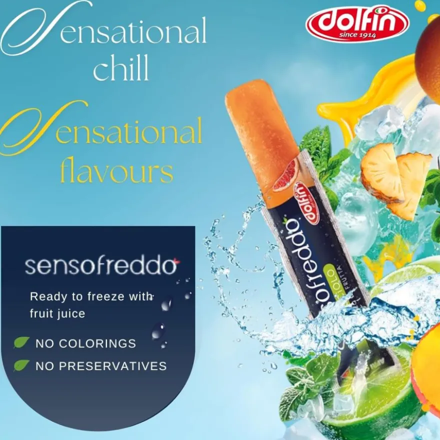 Dolfin Sensofreddo sorbetti-mehujää 10 x 40 ml