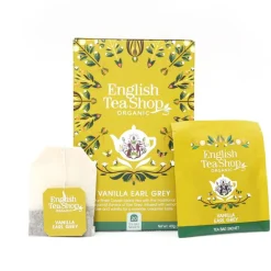 English Tea Shop Organic Black Tea Vanilla Earl Grey, 20 teepussia