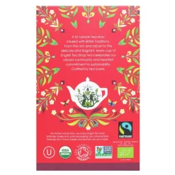 English Tea Shop Organic Black Tea English Breakfast, 20 teepussia