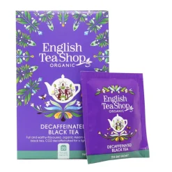 English Tea Shop Organic Decaffeinated Black Tea, 20 teepussia