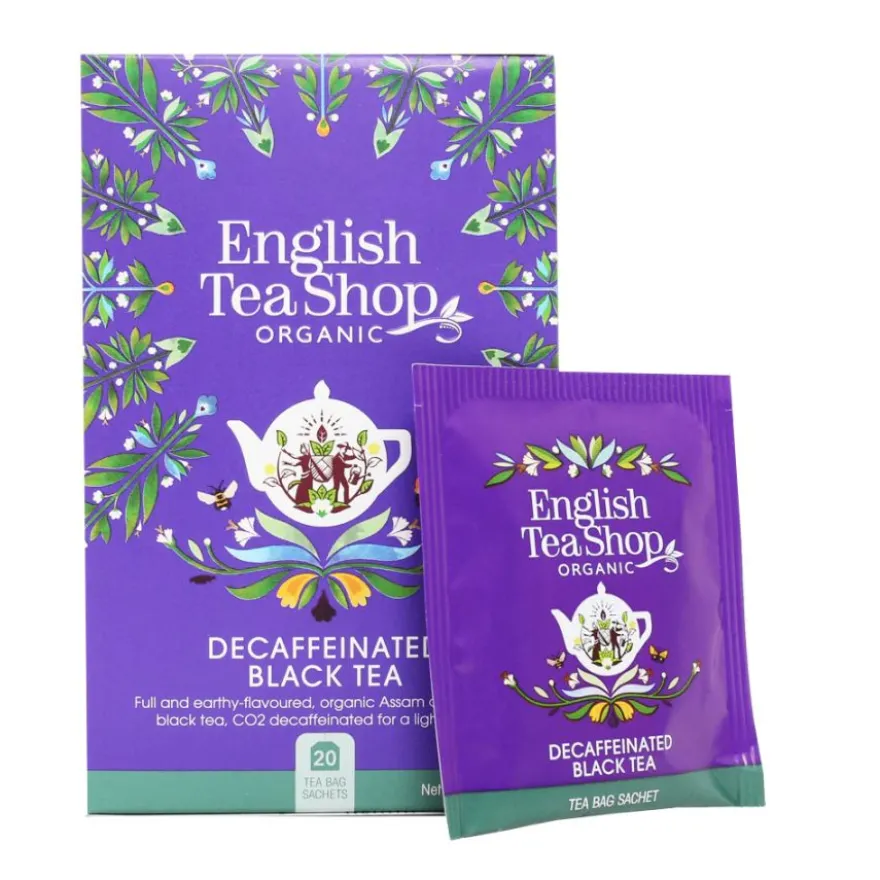 English Tea Shop Organic Decaffeinated Black Tea, 20 teepussia