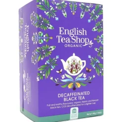 English Tea Shop Organic Decaffeinated Black Tea, 20 teepussia