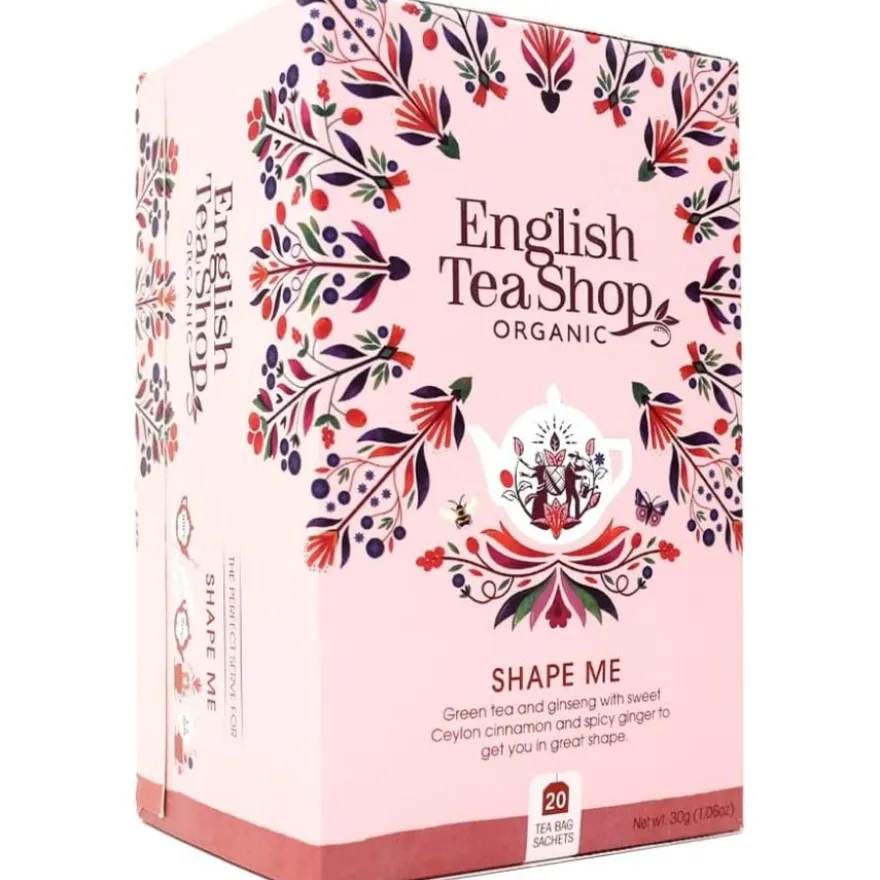 English Tea Shop Organic Green Tea Shape Me, 20 teepussia