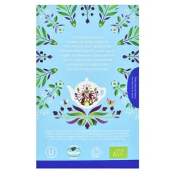 English Tea Shop Organic White Tea Blueberry & Elderflower, 20 teepussia