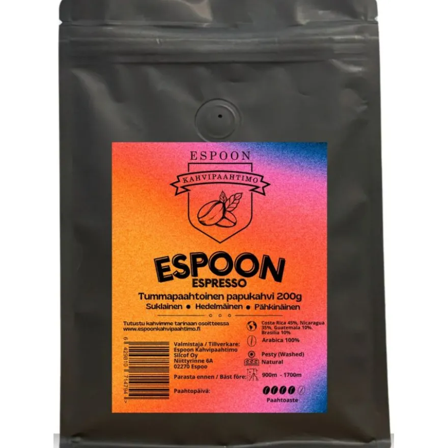 Espoon Kahvipaahtimo Espoon Espresso 200 g kahvipavut