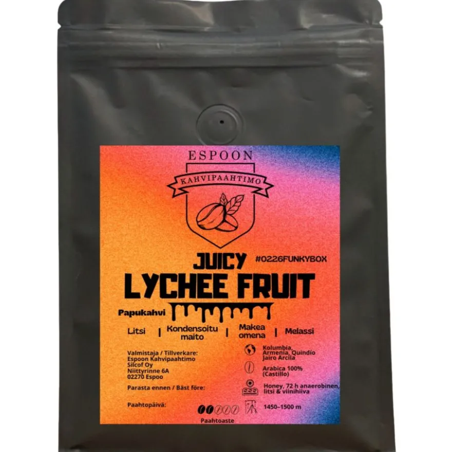 Espoon Kahvipaahtimo Juicy Lychee Fruit 200 g kahvipavut