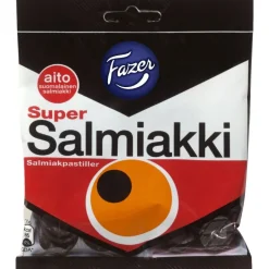 Fazer Super Salmiakki karkkipussi 80 g
