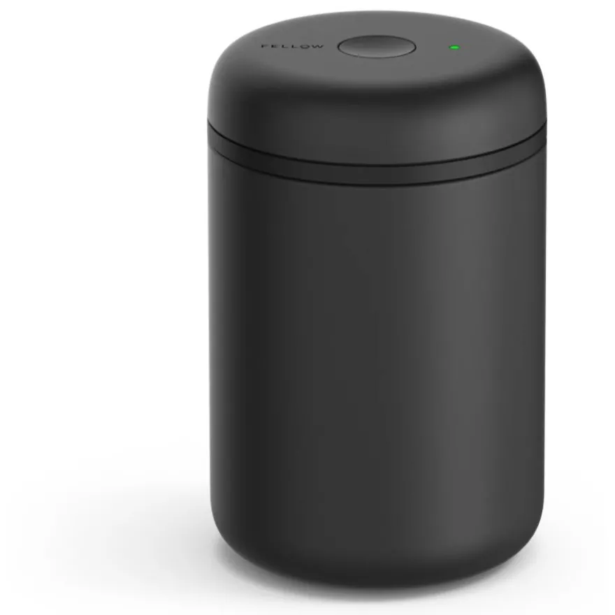 Fellow Electric Atmos Vacuum Canister tyhjiösäiliö sähkökannella, mattamusta teräs