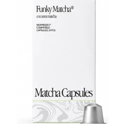 Funky Matcha Coconut Matcha Nespresso-yhteensopivat matchakapselit 10 kpl