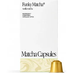 Funky Matcha Vanilla Matcha Nespresso-yhteensopivat matchakapselit 10 kpl