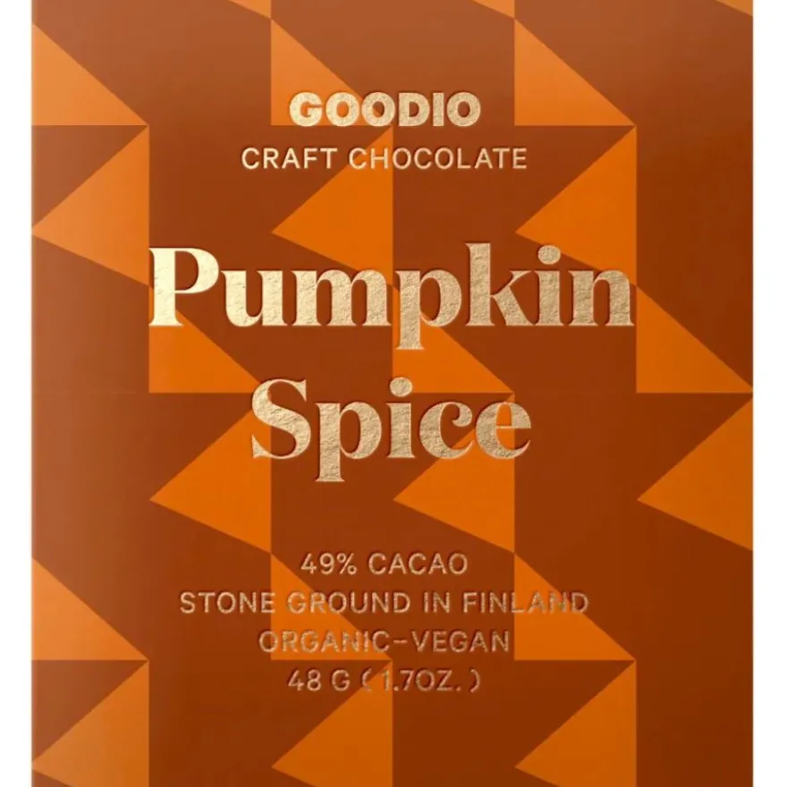 Goodio Pumpkin Spice luomu-suklaa 49%, 48 g